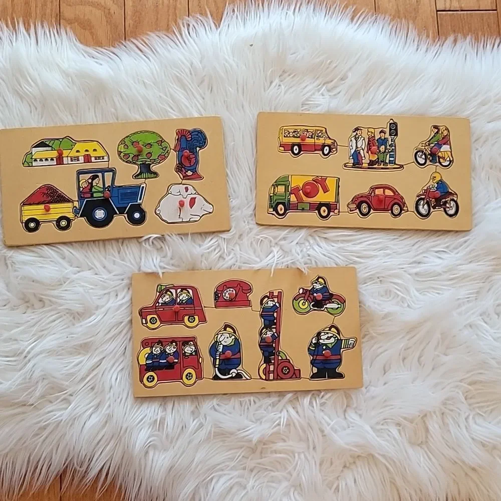 Vintage puzzles set of 3